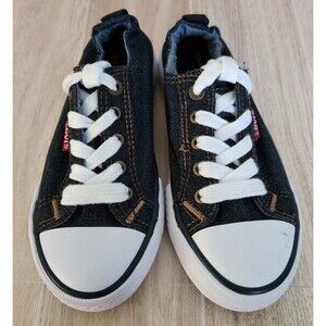 Levi's Shoes Girls Size US 12 Stan G Dark Denim Canvas  Comfort Insoles